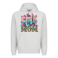 Dove Grey The pink is for my Mom Cancer Awareness Premium Hoodie - HowdyJamesFarm