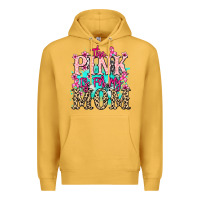 Mustard The pink is for my Mom Cancer Awareness Premium Hoodie - HowdyJamesFarm