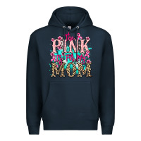 Navy The pink is for my Mom Cancer Awareness Premium Hoodie - HowdyJamesFarm