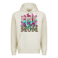 Oatmeal Heather The pink is for my Mom Cancer Awareness Premium Hoodie - HowdyJamesFarm
