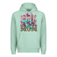 Seafoam The pink is for my Mom Cancer Awareness Premium Hoodie - HowdyJamesFarm