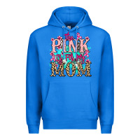 True Royal The pink is for my Mom Cancer Awareness Premium Hoodie - HowdyJamesFarm