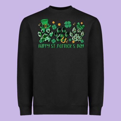 Happy St.patrick's Day Heavyweight Sweatshirt Designed By Maliassmallbusiness