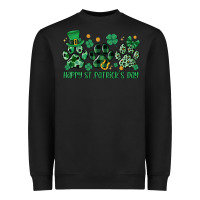 Black happy st.patrick's day Heavyweight Sweatshirt - MaliasSmallBusiness