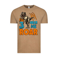 Vintage Coffee i'm three hear me roar dinosaur birthday Vintage Tee - LillyAllenDesigns
