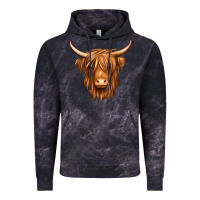 Cloud Black long haired cow Vintage Hoodie - Jasminsmagicworld