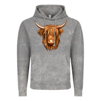 Cloud Rock long haired cow Vintage Hoodie - Jasminsmagicworld