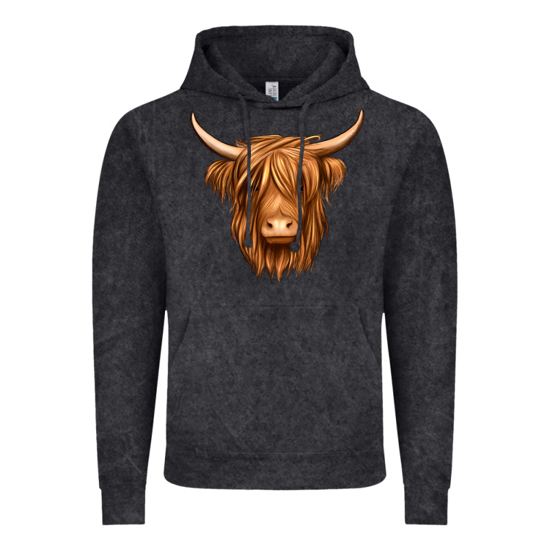 Long Haired Cow Vintage Hoodie by Jasminsmagicworld | Teevron