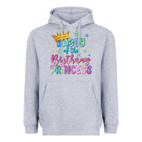 Heather Grey daddy of the birthday princess Heavyweight Hoodie - NancyCooperArtShop