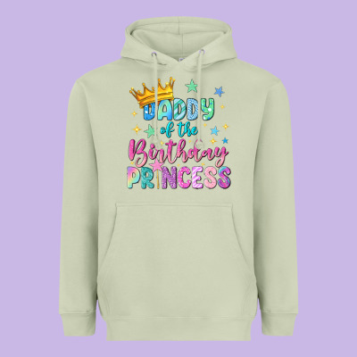 Daddy Of The Birthday Princess Heavyweight Hoodie Designed By Nancycooperartshop