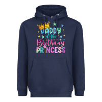 Navy daddy of the birthday princess Heavyweight Hoodie - NancyCooperArtShop
