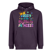 Plum daddy of the birthday princess Heavyweight Hoodie - NancyCooperArtShop