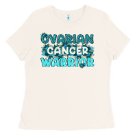 Bone Ovarian Cancer Warrior Ladies Tee - texasbilliewilder
