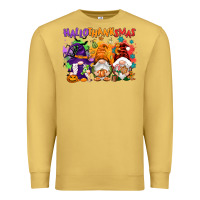 Antique Gold Hallothanksmas gnomes Premium Sweatshirt - NancyCooperArtShop