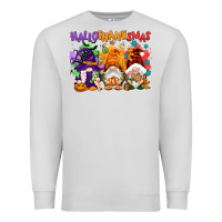 Dove Grey Hallothanksmas gnomes Premium Sweatshirt - NancyCooperArtShop