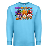 Ocean Blue Hallothanksmas gnomes Premium Sweatshirt - NancyCooperArtShop