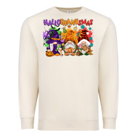 Sandshell Hallothanksmas gnomes Premium Sweatshirt - NancyCooperArtShop
