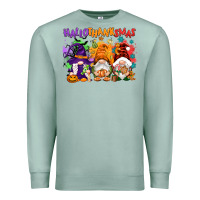 Seafoam Hallothanksmas gnomes Premium Sweatshirt - NancyCooperArtShop