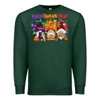 Sports Green Hallothanksmas gnomes Premium Sweatshirt - NancyCooperArtShop