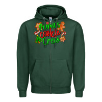 Sports Green mama's cookie crew Zipper Hoodie - LillyAllenDesigns