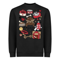 Black can't talk right now i'm busy doing dog mom Heavyweight Sweatshirt - MaliasSmallBusiness