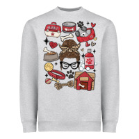 Can't Talk Right Now I'm Busy Doing Dog Mom Heavyweight Sweatshirt | Teevron