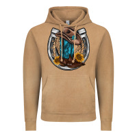 Vintage Camel western horseshoe boots hat rope sunflower Vintage Hoodie - AdoDesignShop