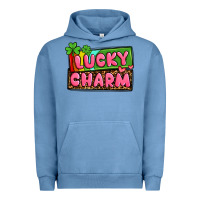 Pigment Pebble Blue St. Patrick's lucky charm Urban Hoodie - OliviaCreatesArt