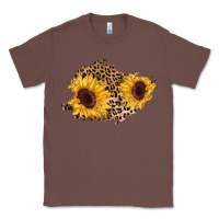 Chestnut sunflower leopard patch Classic Tee - AdoDesignShop