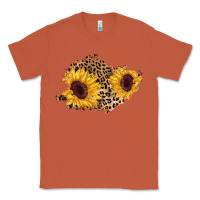Copper sunflower leopard patch Classic Tee - AdoDesignShop