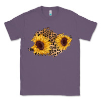 Lavender sunflower leopard patch Classic Tee - AdoDesignShop