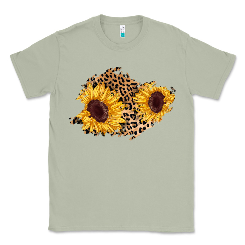 Sunflower Leopard Patch Classic Tee by AdoDesignShop | Teevron