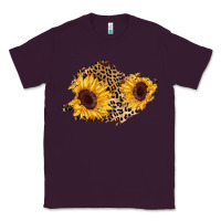 Plum sunflower leopard patch Classic Tee - AdoDesignShop