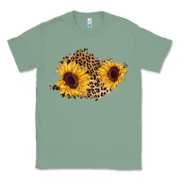 Sage sunflower leopard patch Classic Tee - AdoDesignShop