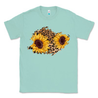 Seafoam sunflower leopard patch Classic Tee - AdoDesignShop