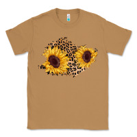 Toasted Coconut sunflower leopard patch Classic Tee - AdoDesignShop