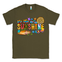Army Green be the sunshine Classic Tee - CowhideDigitalArt