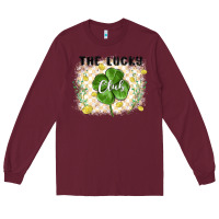 Burgundy the lucky club Long Sleeve Tee - MaliasSmallBusiness