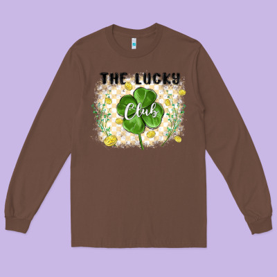 The Lucky Club Long Sleeve Tee Designed By Maliassmallbusiness