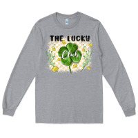 Heather Grey the lucky club Long Sleeve Tee - MaliasSmallBusiness