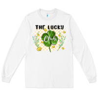 White the lucky club Long Sleeve Tee - MaliasSmallBusiness