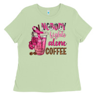 Matcha Nobody Fights Alone Coffee Ladies Tee - texasbilliewilder