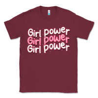 Burgundy girl power Classic Tee - MaliasSmallBusiness
