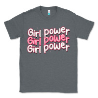 Charcoal Heather girl power Classic Tee - MaliasSmallBusiness