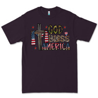Plum god bless america Premium Tee - CowhideDigitalArt