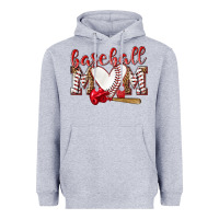 Heather Grey Baseball Mom Heavyweight Hoodie - NancyCooperArtShop