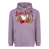 Lavender Baseball Mom Heavyweight Hoodie - NancyCooperArtShop