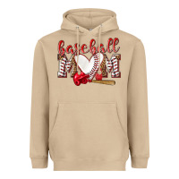 Mushroom Baseball Mom Heavyweight Hoodie - NancyCooperArtShop