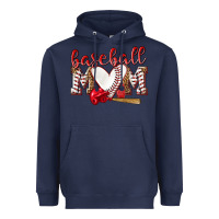 Navy Baseball Mom Heavyweight Hoodie - NancyCooperArtShop
