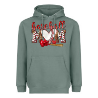 Sage Baseball Mom Heavyweight Hoodie - NancyCooperArtShop